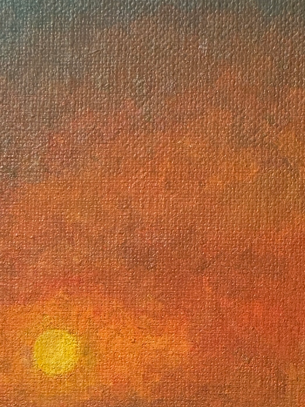 "there is nothing left here" Obraz akrylowy na płótnie lnianym 20x30cm