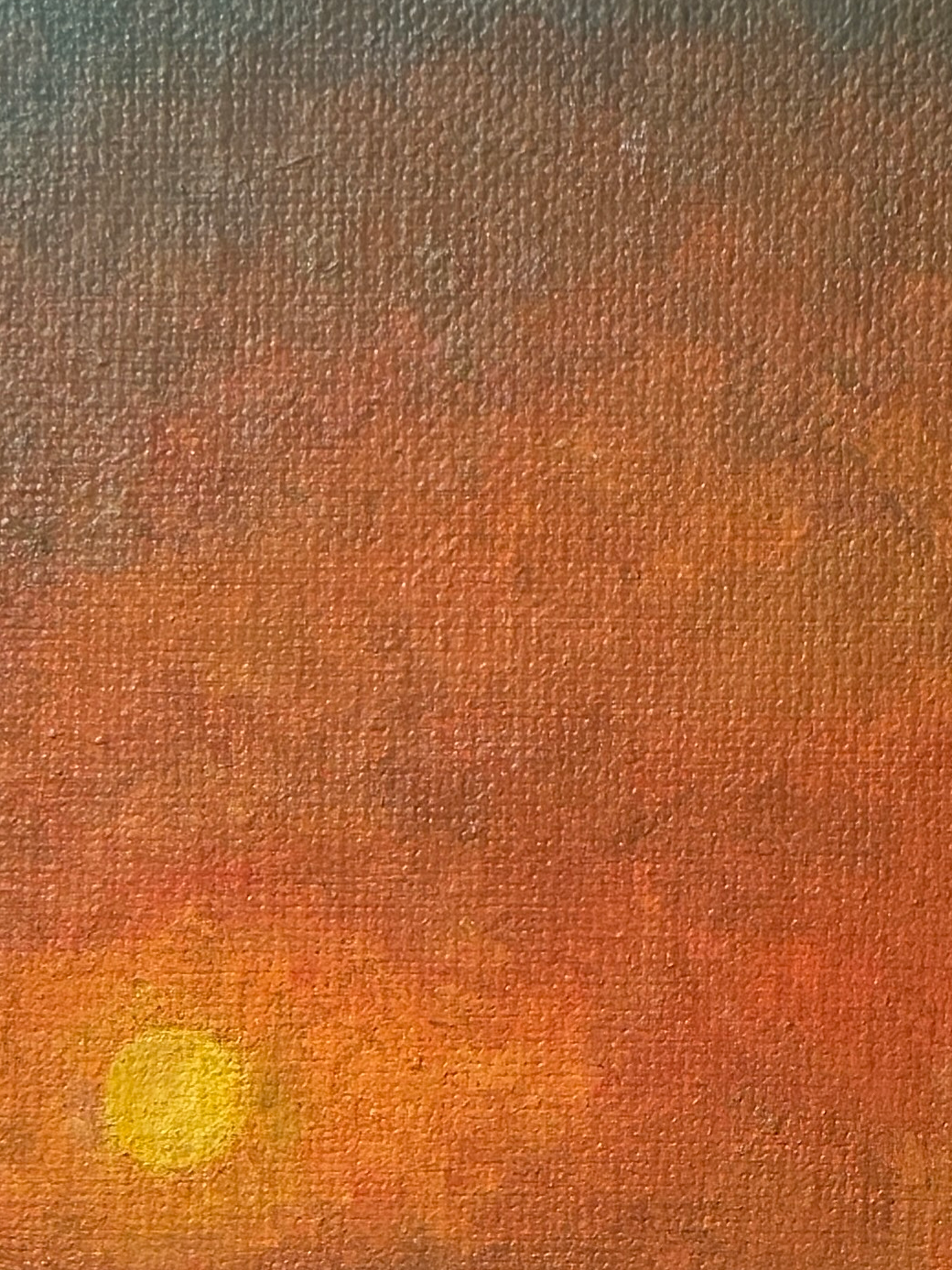 "there is nothing left here" Obraz akrylowy na płótnie lnianym 20x30cm