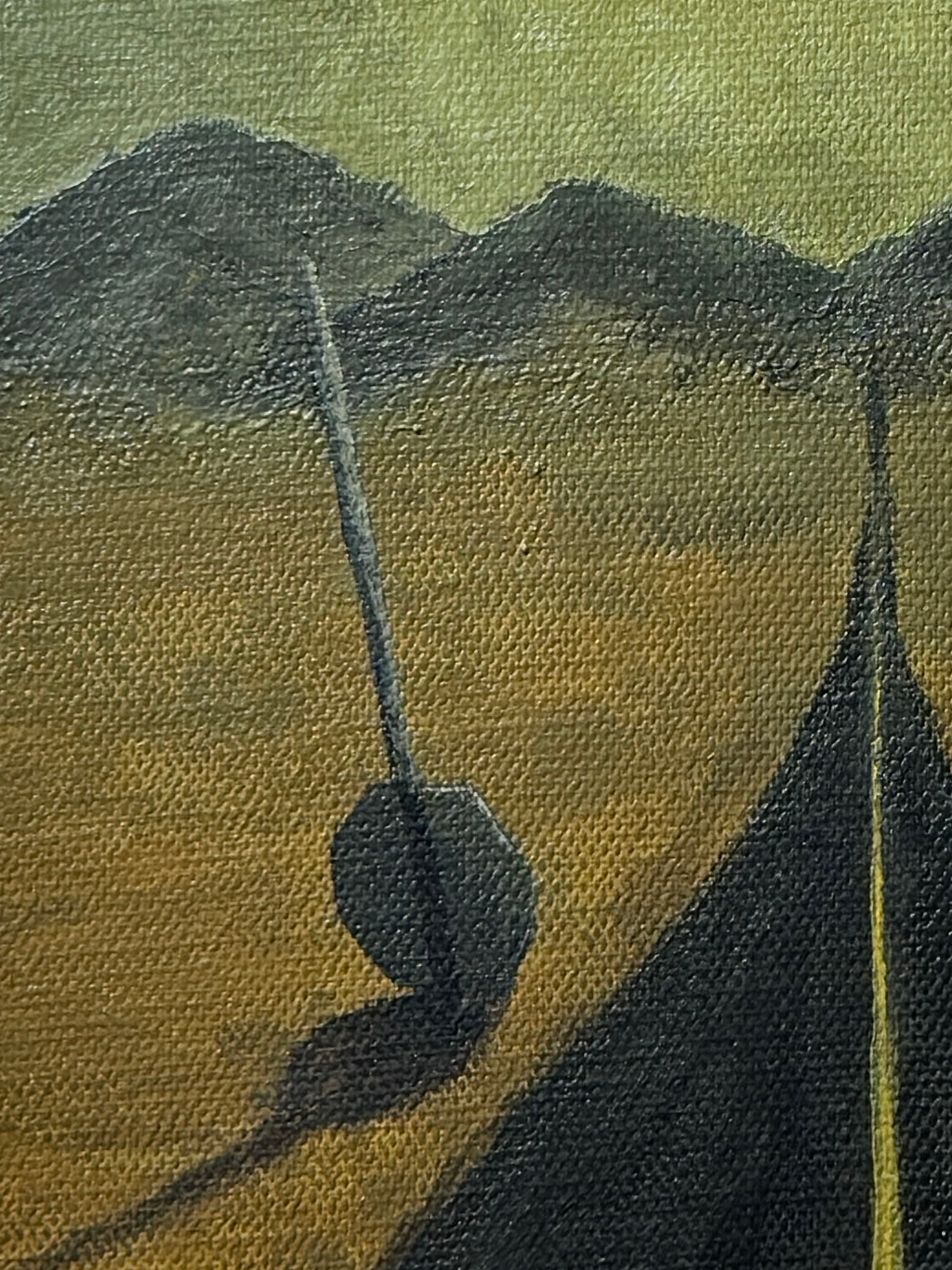 "don't forget your backpack" Obraz akrylowy na płótnie lnianym 20x30cm